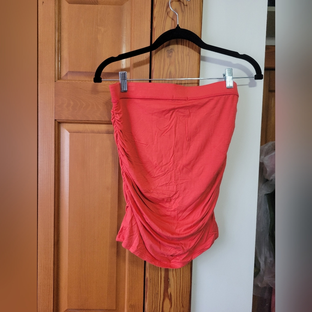 NWOT Moda International VS Coral Peach Skirt Or Tube Top Small - Picture 7 of 7